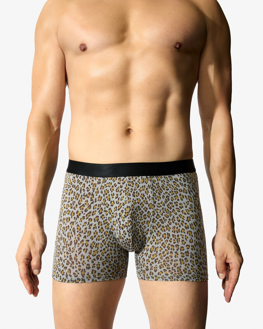 6 herren-boxershorts in schwarz weiß und mocca leopard jetzt kaufen — cdlp