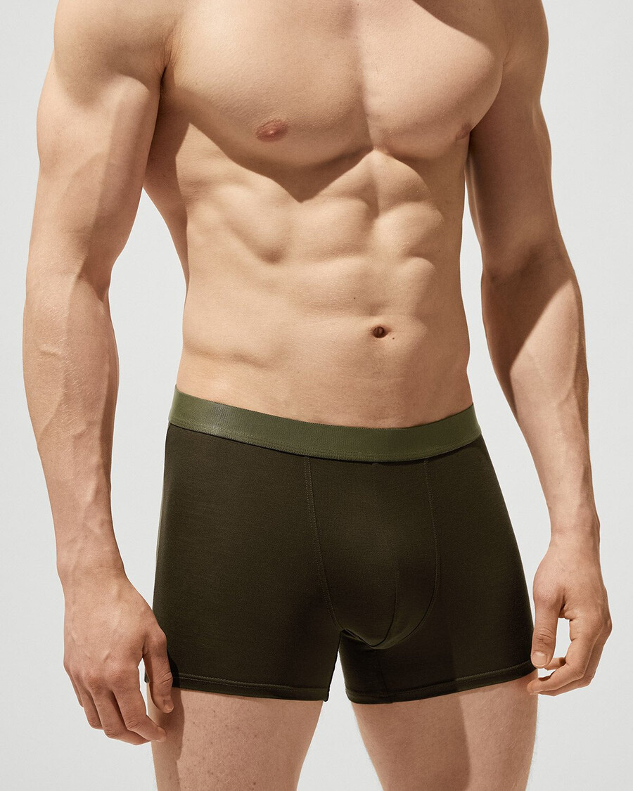 3er-pack herren-boxershorts in schwarz weiß und olivgrün jetzt kaufen — cdlp