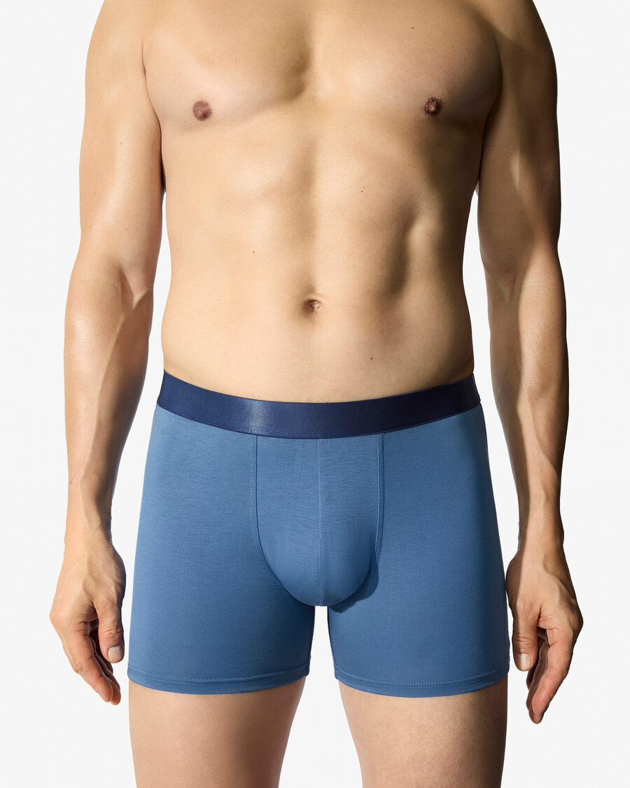 3er-pack herren-boxershorts in schwarz weiß und azurblau jetzt kaufen — cdlp