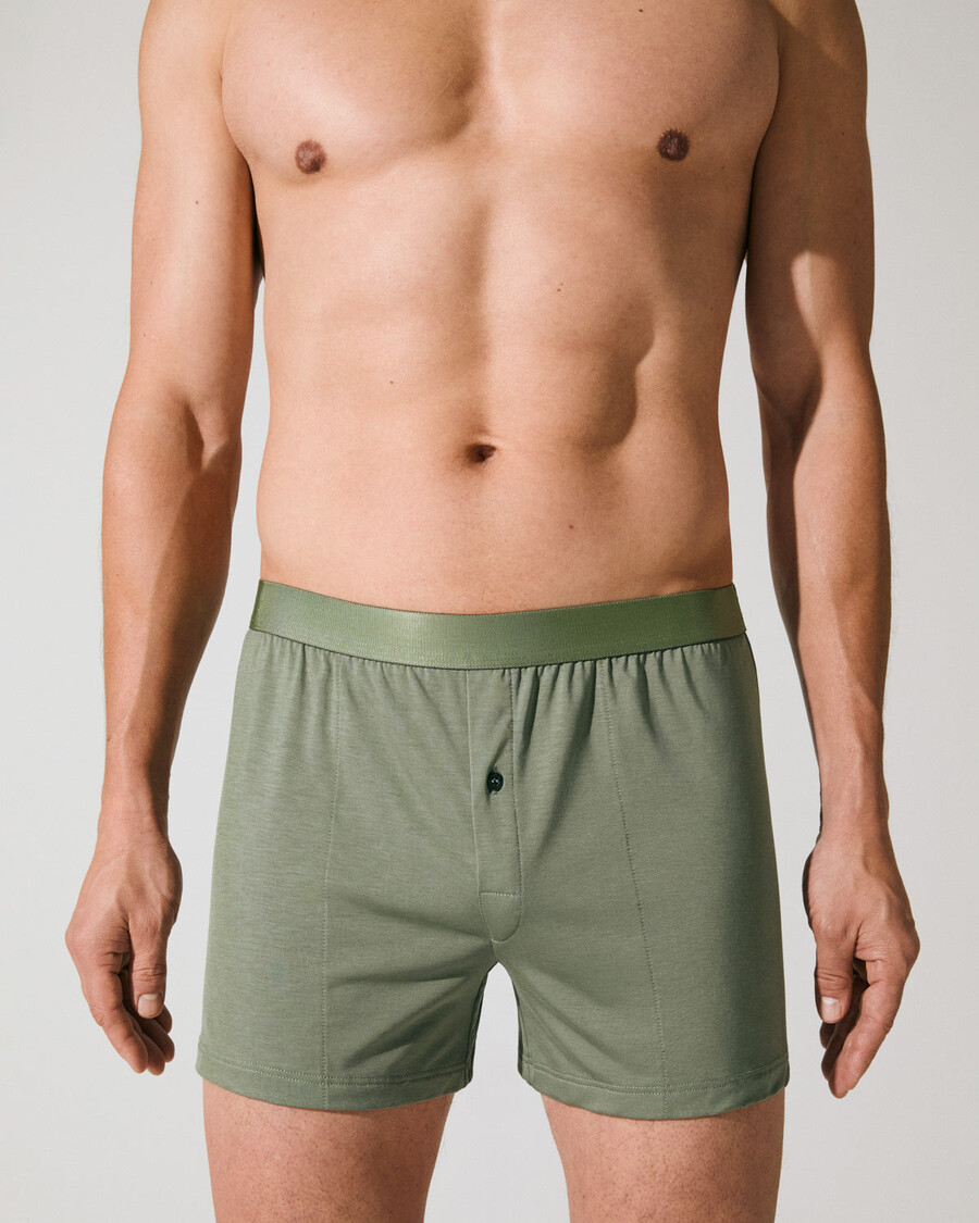 3 herren-boxershorts in schwarz weiß und salbei jetzt kaufen — cdlp