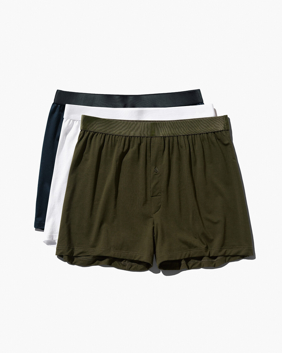 herren-boxershorts in weiß olivgrün und dunkelblau jetzt kaufen — cdlp