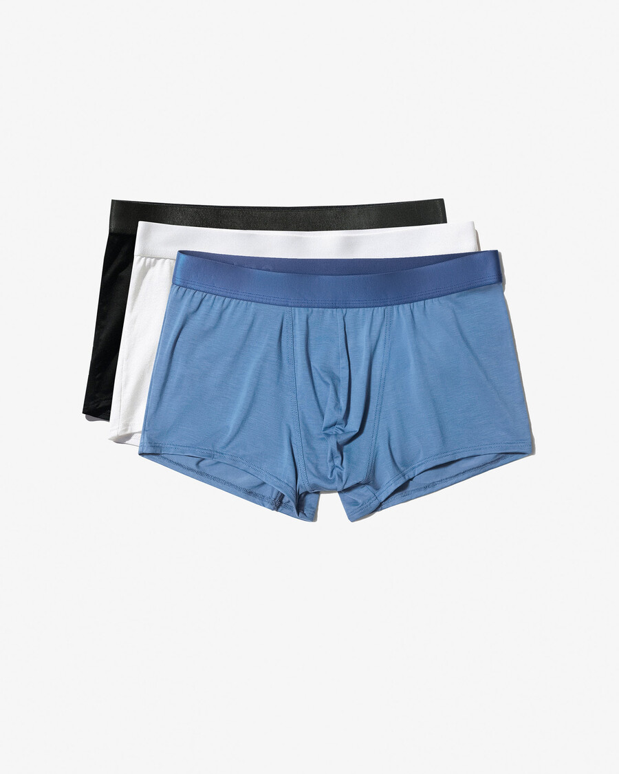 3er-pack herren-boxershorts in weiß dunkelblau und azurblau jetzt kaufen — cdlp