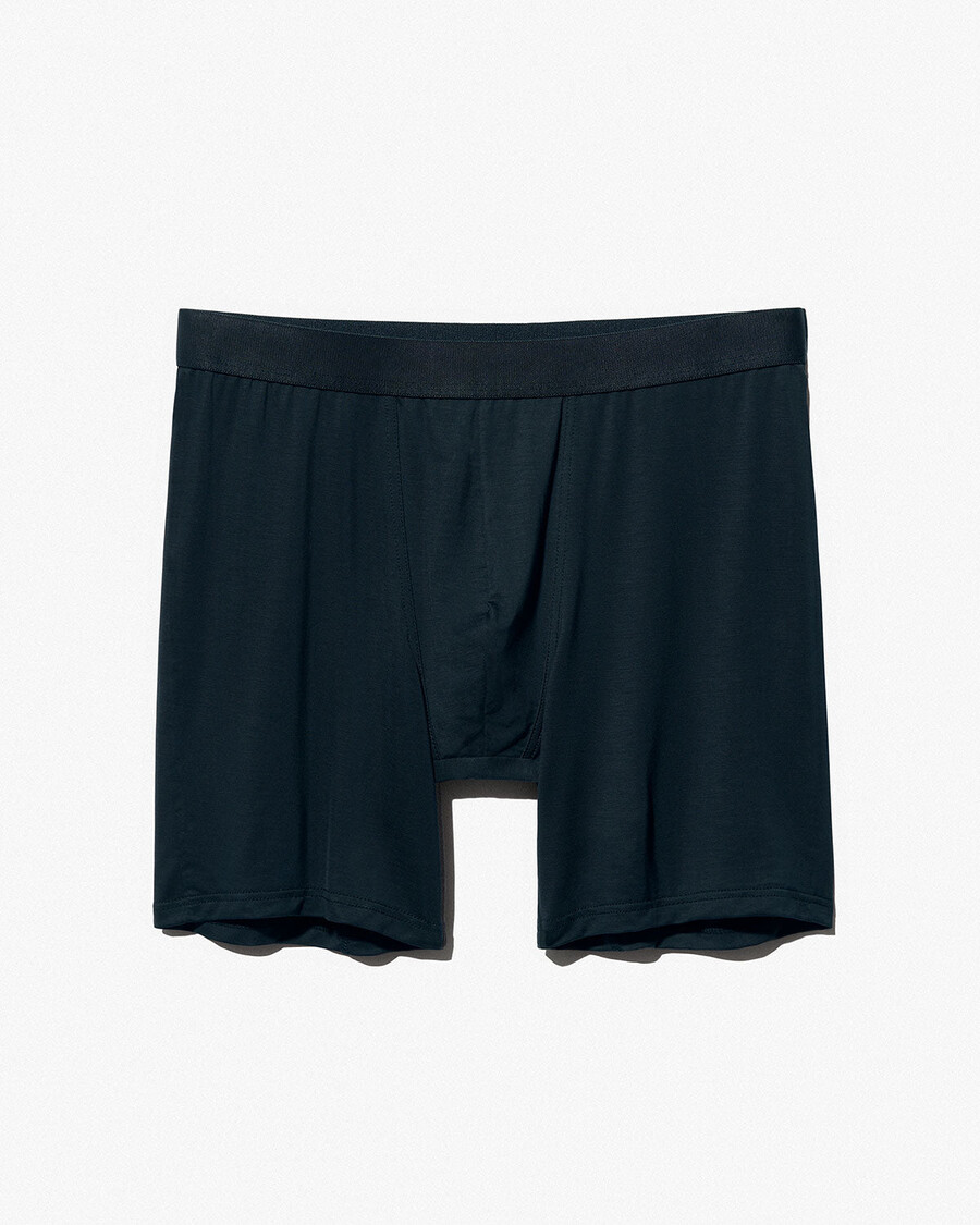 3 x herren-boxershorts lang in schwarz dunkelblau und salbei jetzt kaufen — cdlp