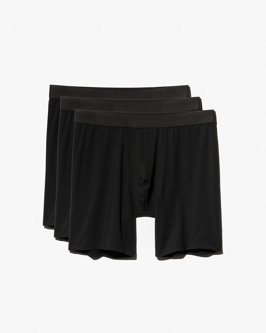 3 x herren-boxershorts lang in schwarz jetzt kaufen — cdlp