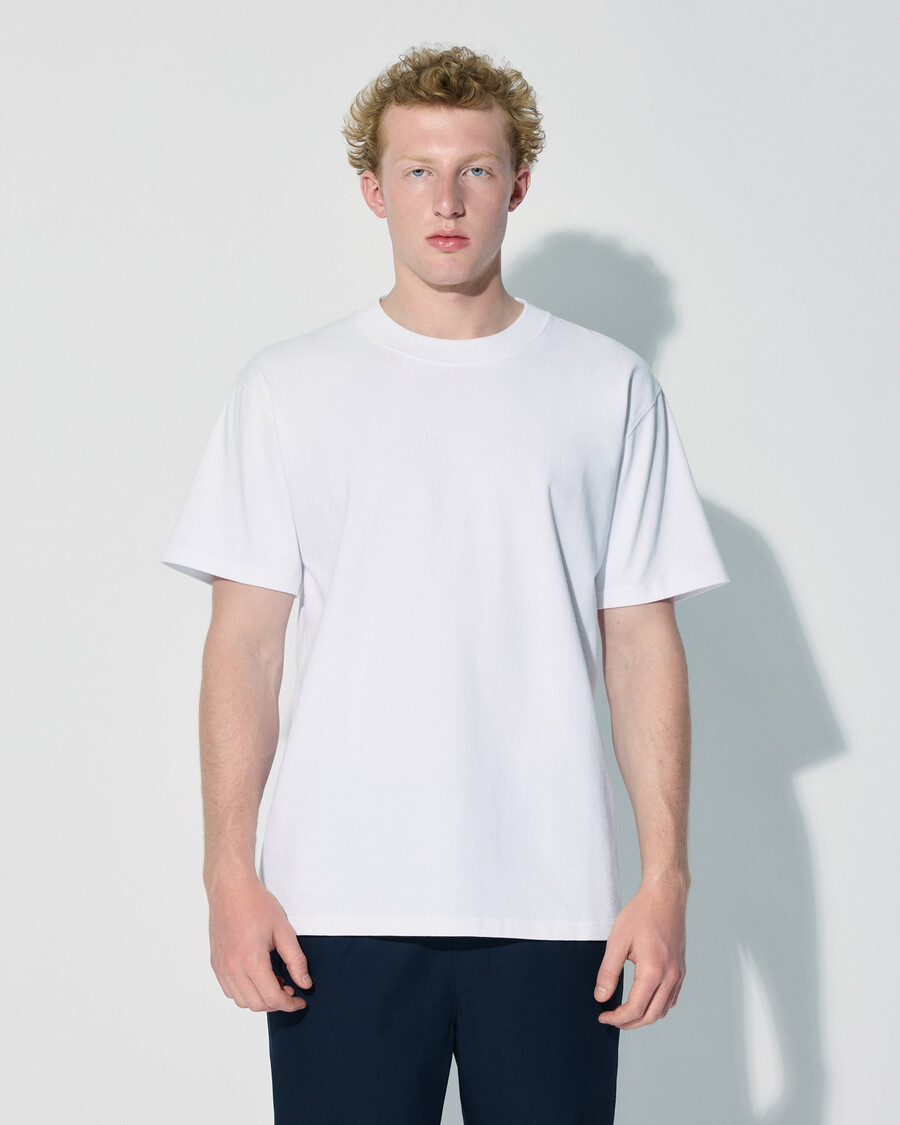 lässiges herren-t-shirt aus baumwolle in weiß jetzt kaufen — cdlp
