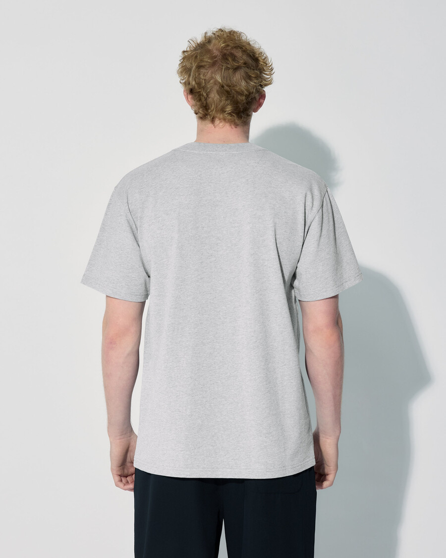 lässiges herren-t-shirt aus baumwolle in graumeliert jetzt kaufen — cdlp