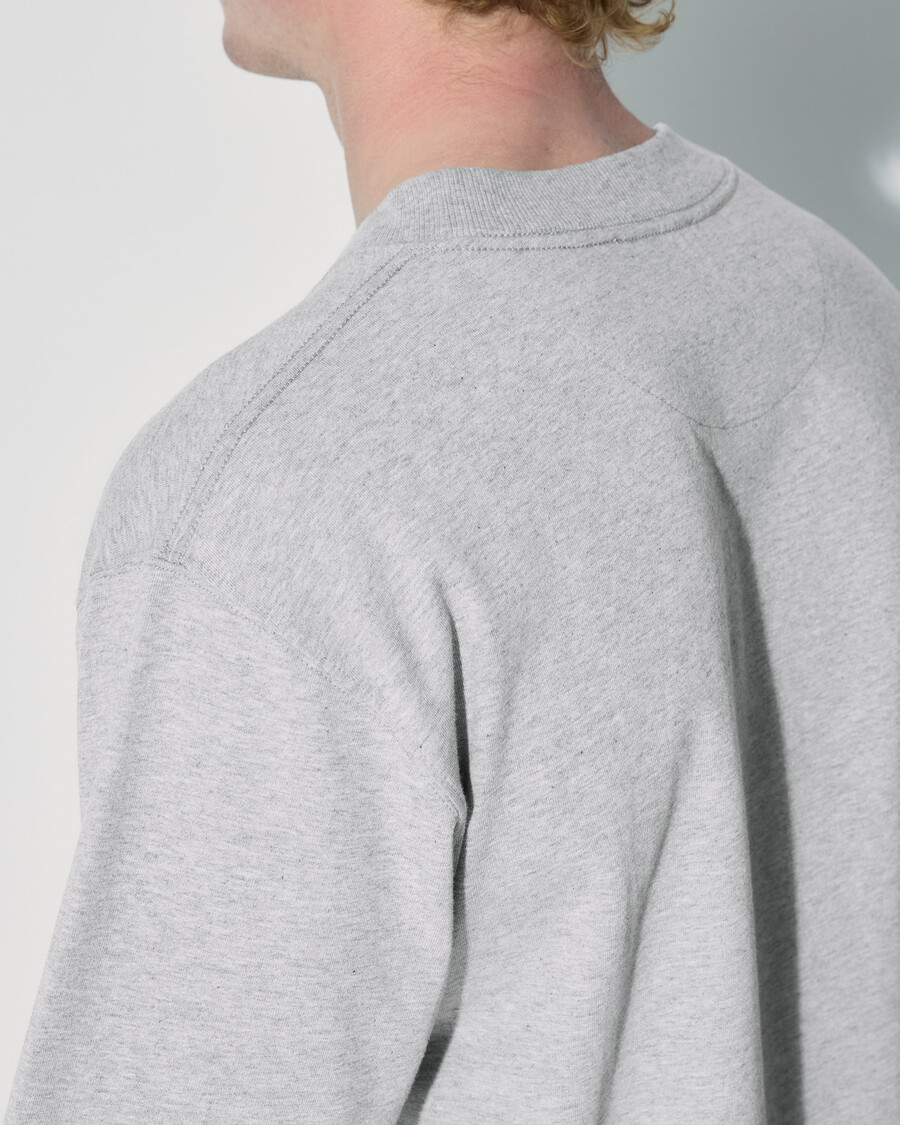 lässiges herren-t-shirt aus baumwolle in graumeliert jetzt kaufen — cdlp