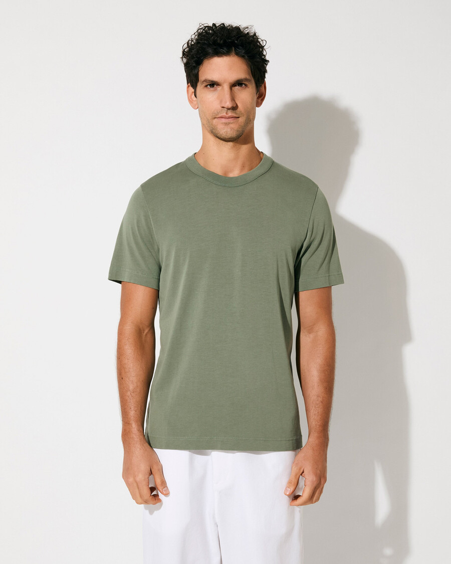 2 × herren-t-shirt schwere qualität in weiß und salbei shop — cdlp