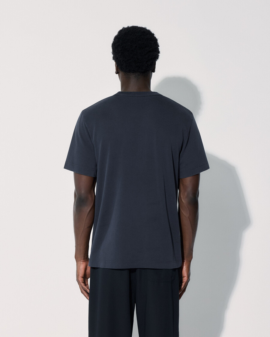 2 × herren-t-shirt schwere qualität in dunkelblau jetzt kaufen — cdlp