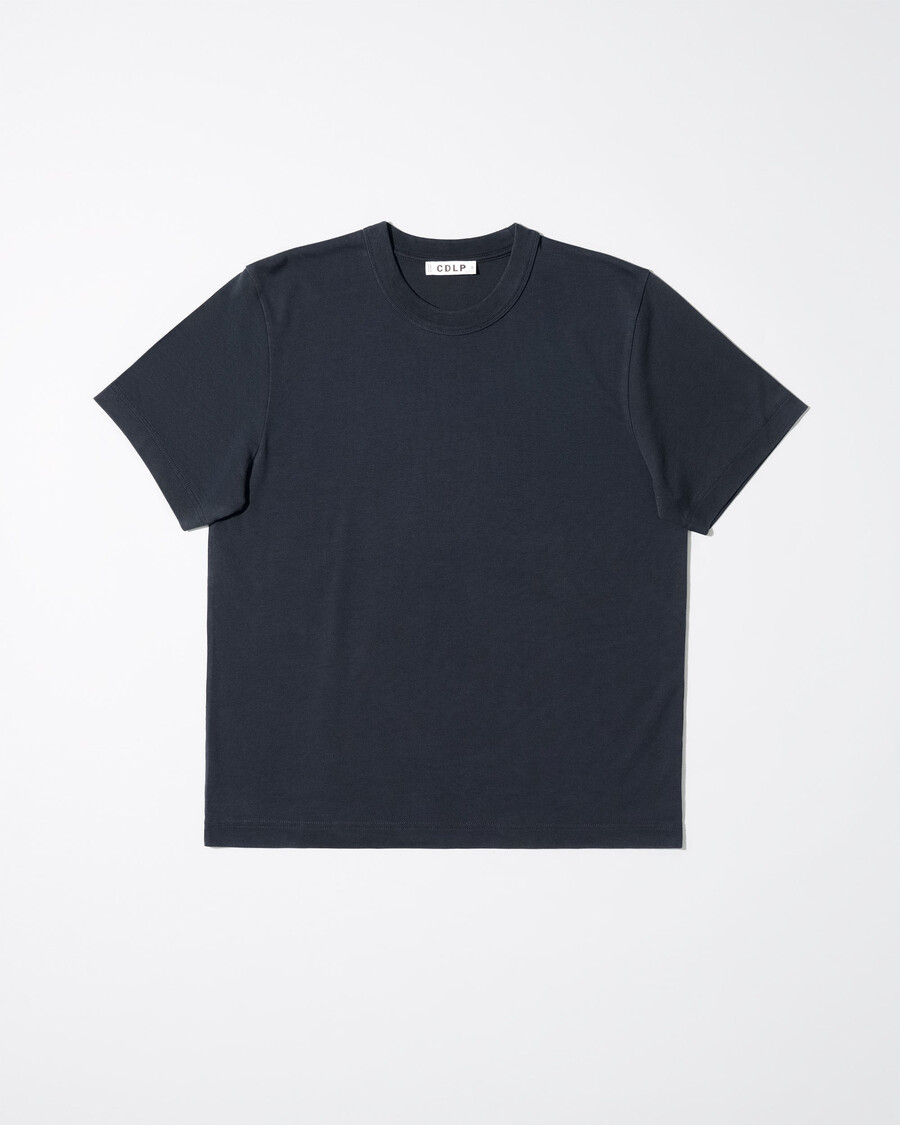 2 × herren-t-shirt schwere qualität in dunkelblau jetzt kaufen — cdlp