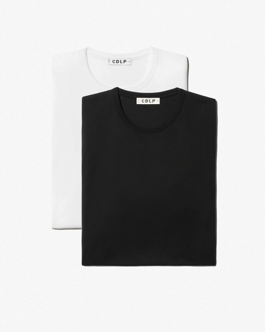2 x herren-leichtgewicht-t-shirt in schwarz und weiß shop — cdlp