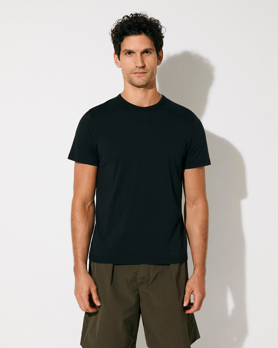 2 x herren-leichtgewicht-t-shirt in schwarz und weiß shop — cdlp