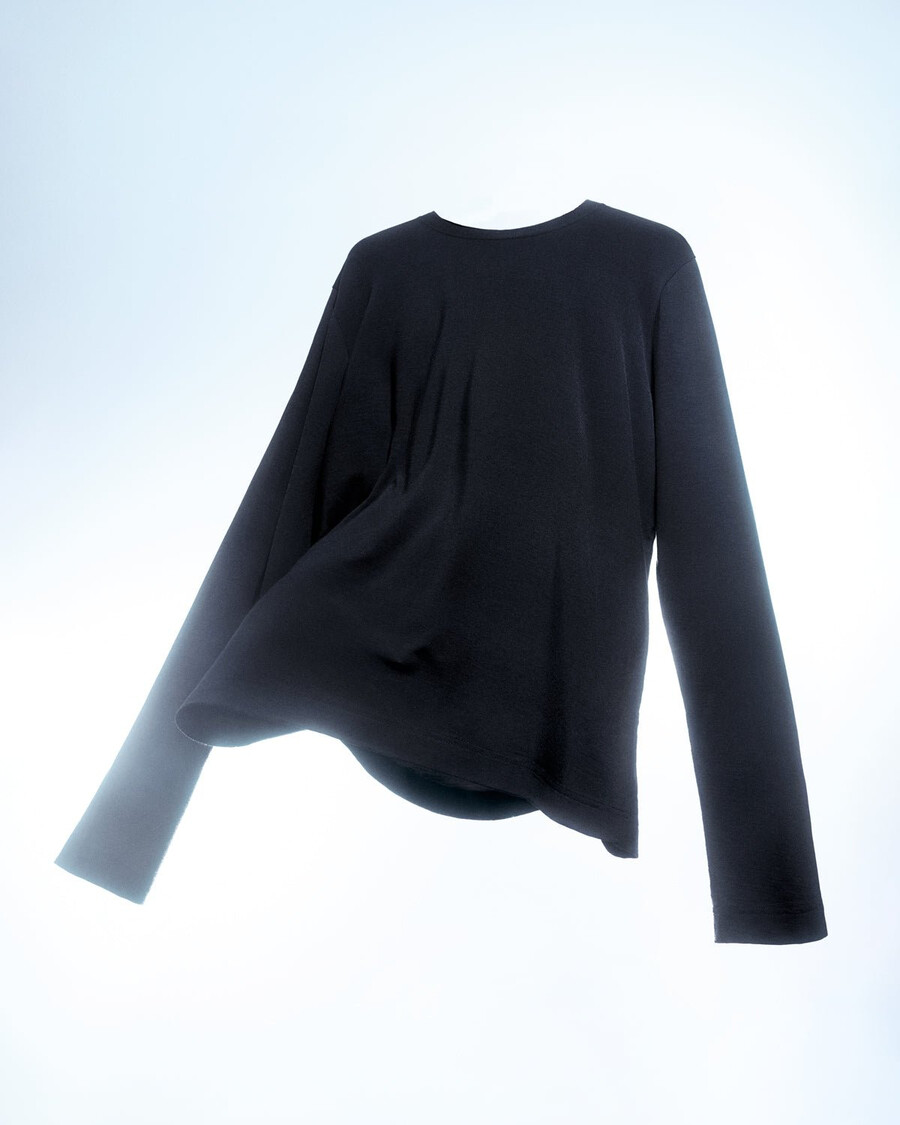 schwarzes herren-langarmshirt aus merinowolle shop—cdlp