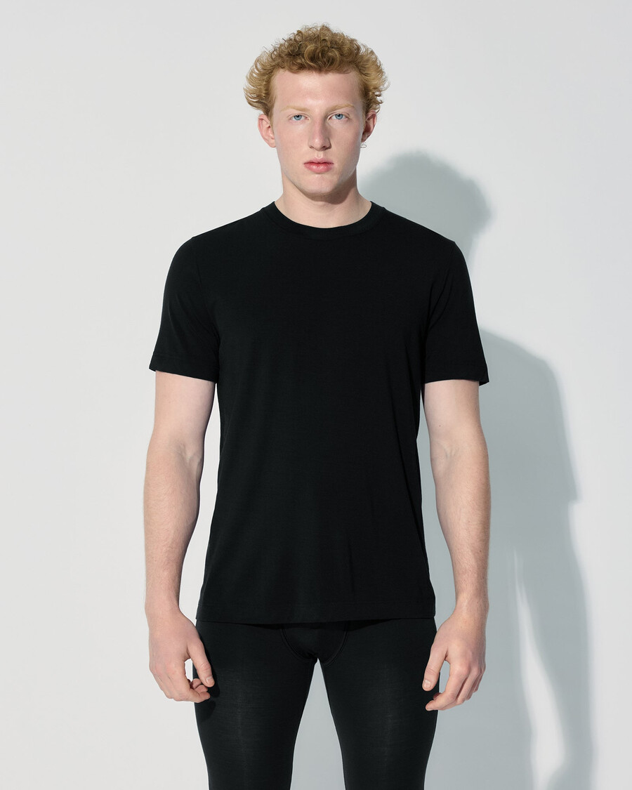 2 x herren-t-shirt aus merinowolle in schwarz jetzt kaufen — cdlp