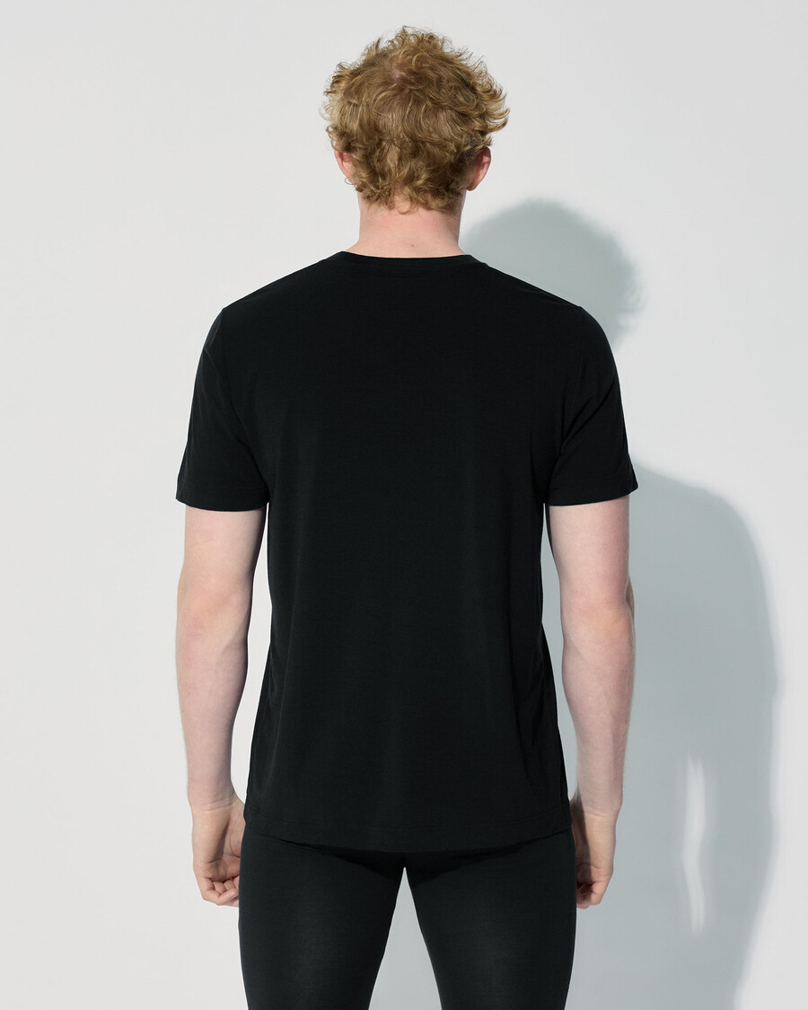 2 x herren-t-shirt aus merinowolle in schwarz jetzt kaufen — cdlp