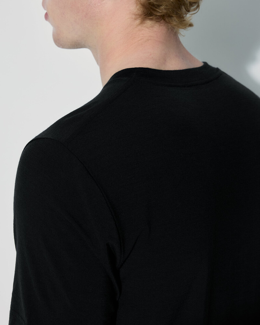 2 x herren-t-shirt aus merinowolle in schwarz jetzt kaufen — cdlp