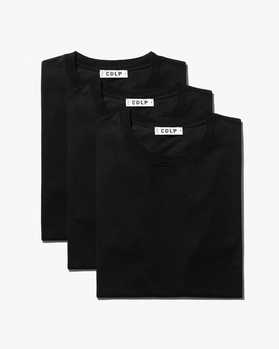 3 × schwarzes herren-t-shirt mittelschwer jetzt kaufen — cdlp