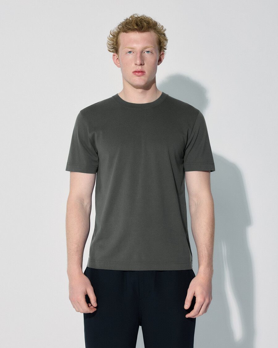 2 x herren-t-shirt mittelschwer in weiß und anthrazit shop—cdlp