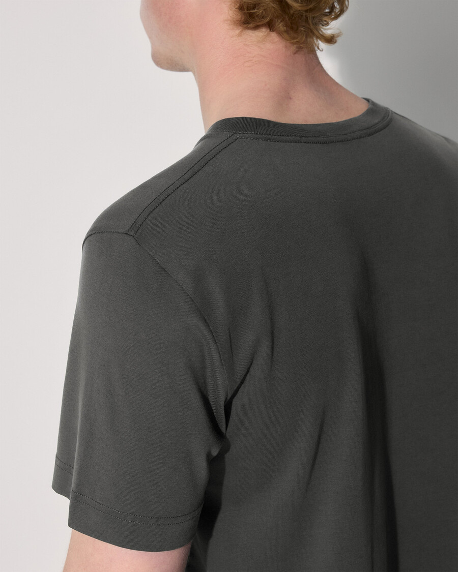 2 x herren-t-shirt mittelschwer in weiß und anthrazit shop—cdlp