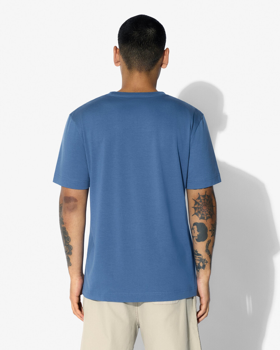 2 x herren-t-shirt mittelschwer in weiß und azurblau shop—cdlp