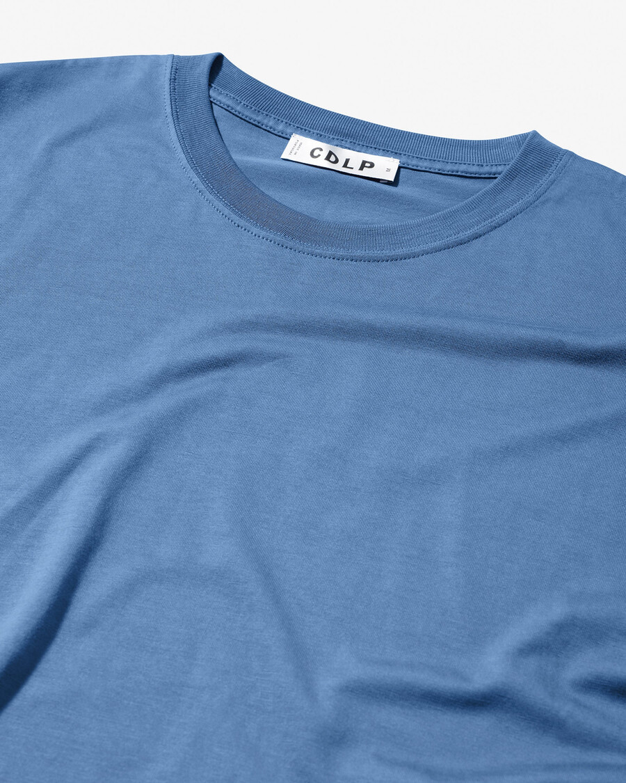 2 x herren-t-shirt mittelschwer in weiß und azurblau shop—cdlp