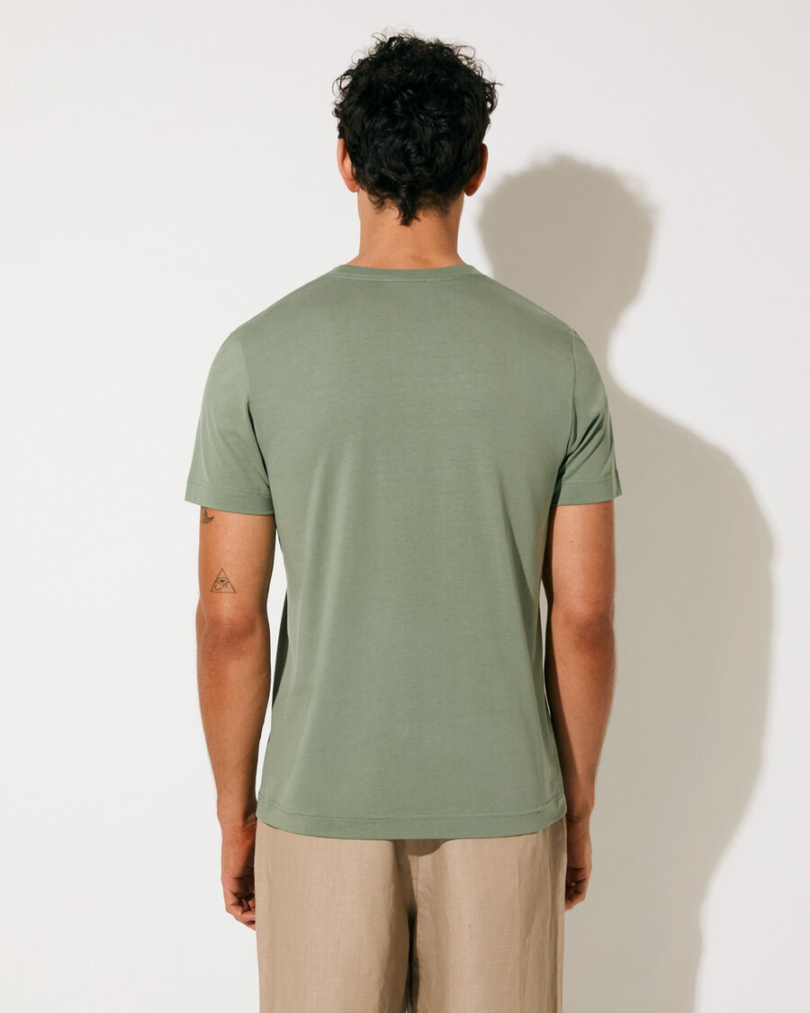 2 x herren-t-shirt mittelschwer in weiß und salbei shop—cdlp