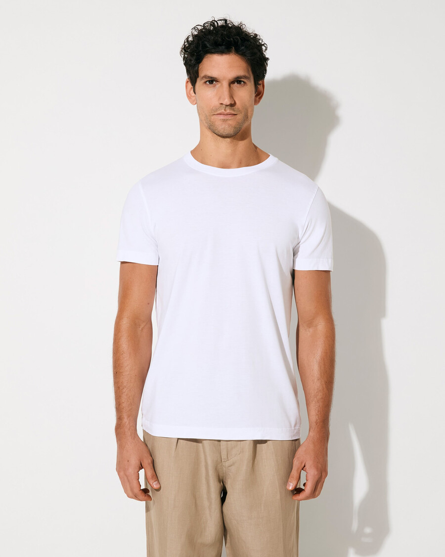 2 x herren-t-shirt mittelschwer in weiß und olivgrün shop—cdlp