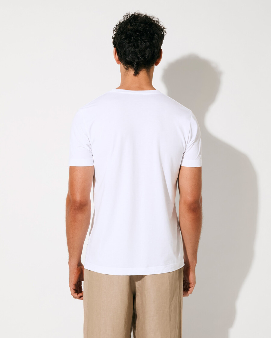 2 x herren-t-shirt mittelschwer in weiß und olivgrün shop—cdlp