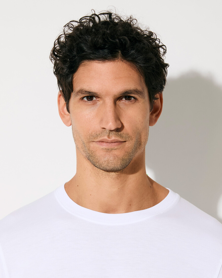 2 x herren-t-shirt mittelschwer in weiß und olivgrün shop—cdlp