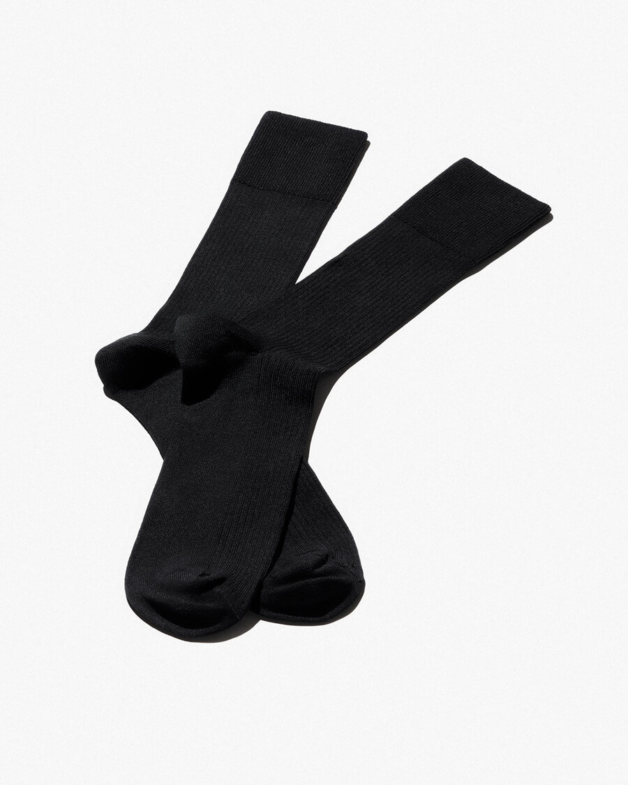 schwarze mittellange baumwollrippsocken für herren jetzt kaufen — cdlp