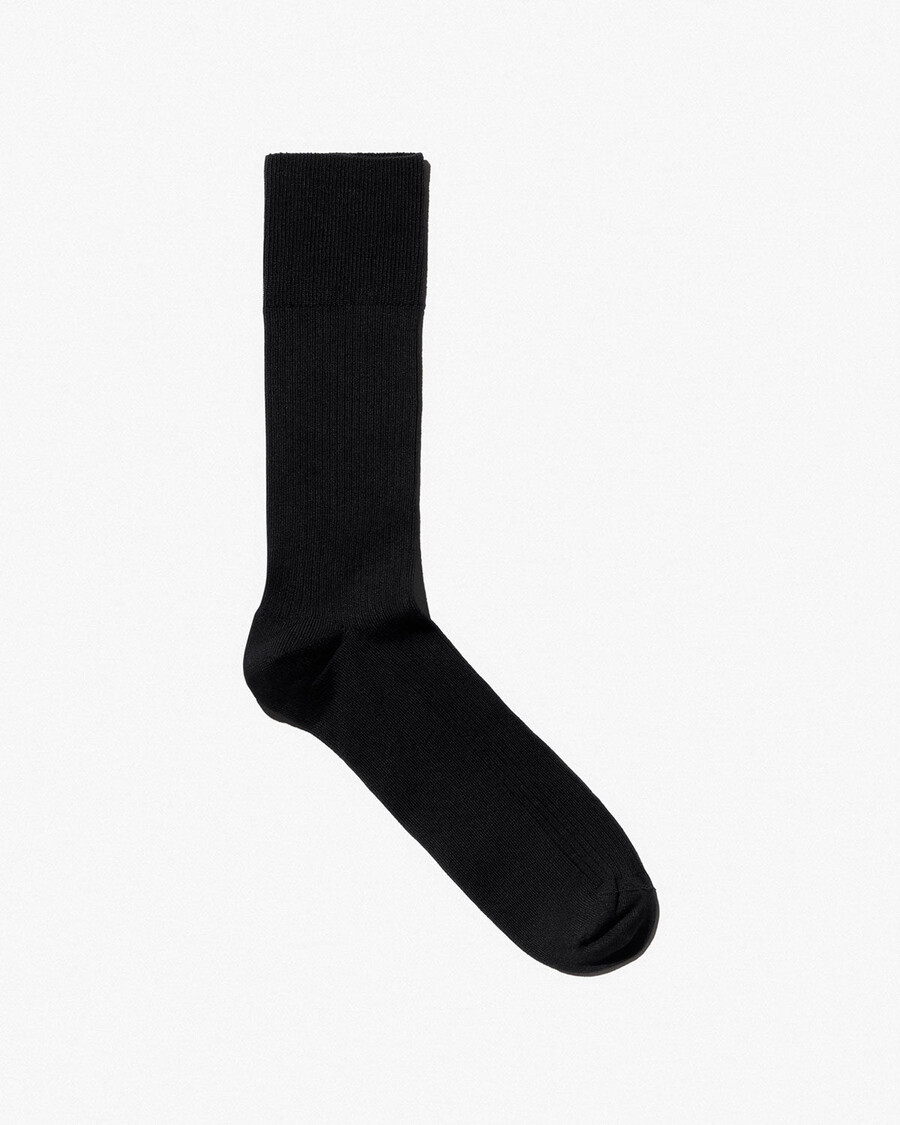 schwarze mittellange baumwollrippsocken für herren jetzt kaufen — cdlp