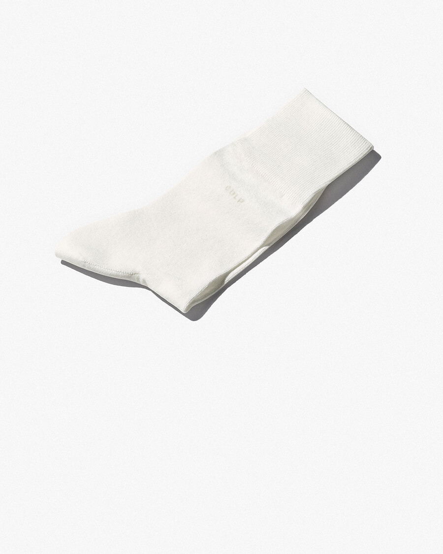 6 x unisex-baumwollsocken mittellang in weiß shop — cdlp