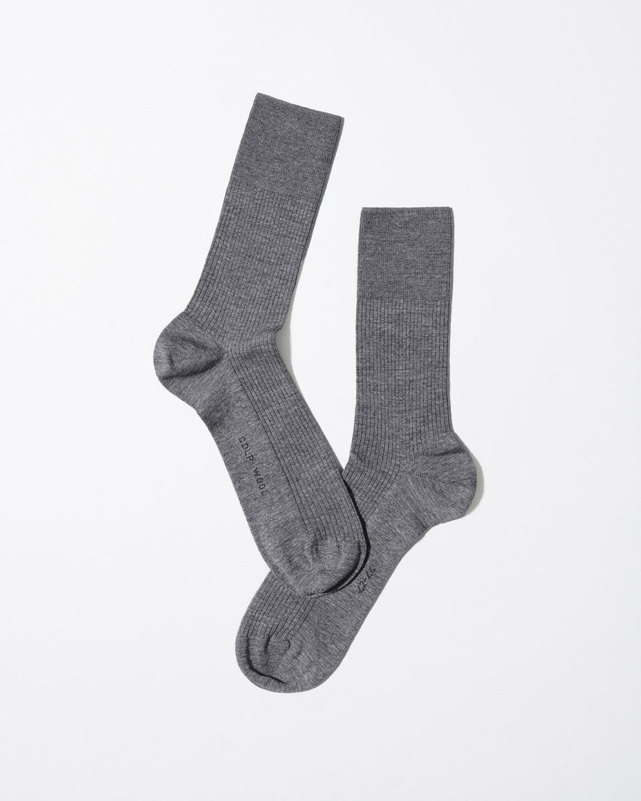 3 x herren-rippsocken aus wolle mittellang grau meliert jetzt kaufen — cdlpey