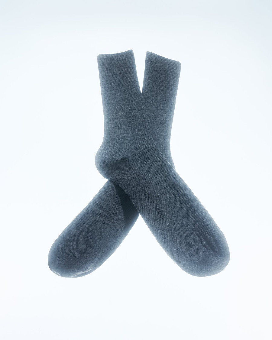 3 x herren-rippsocken aus wolle mittellang grau meliert jetzt kaufen — cdlpey