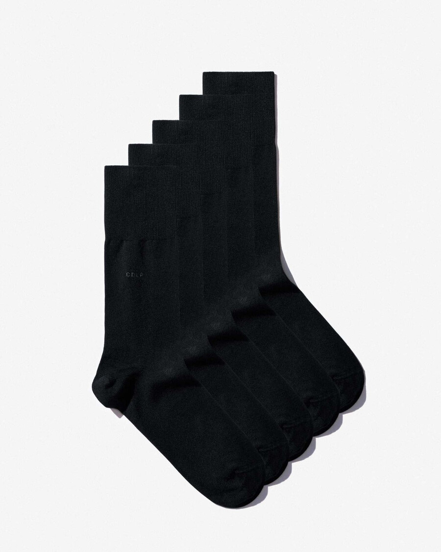10 × schwarze mittellange bambussocken für herren shop — cdlp