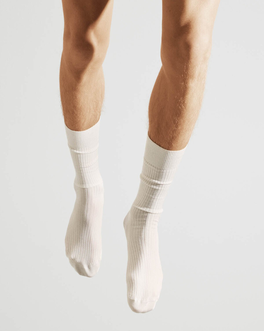 weiße mittellange baumwollrippsocken für herren jetzt kaufen — cdlp