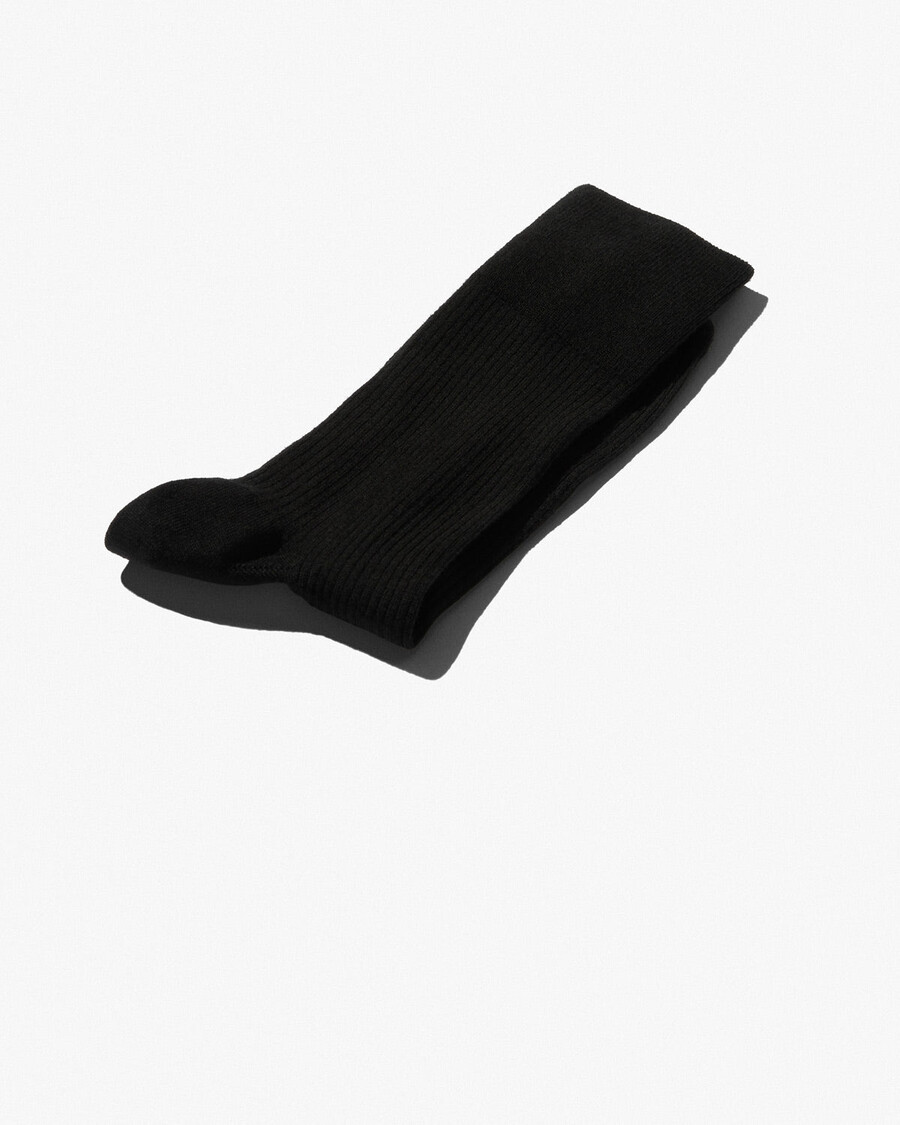 schwarze mittellange rippsocken aus wolle für herren jetzt kaufen — cdlp