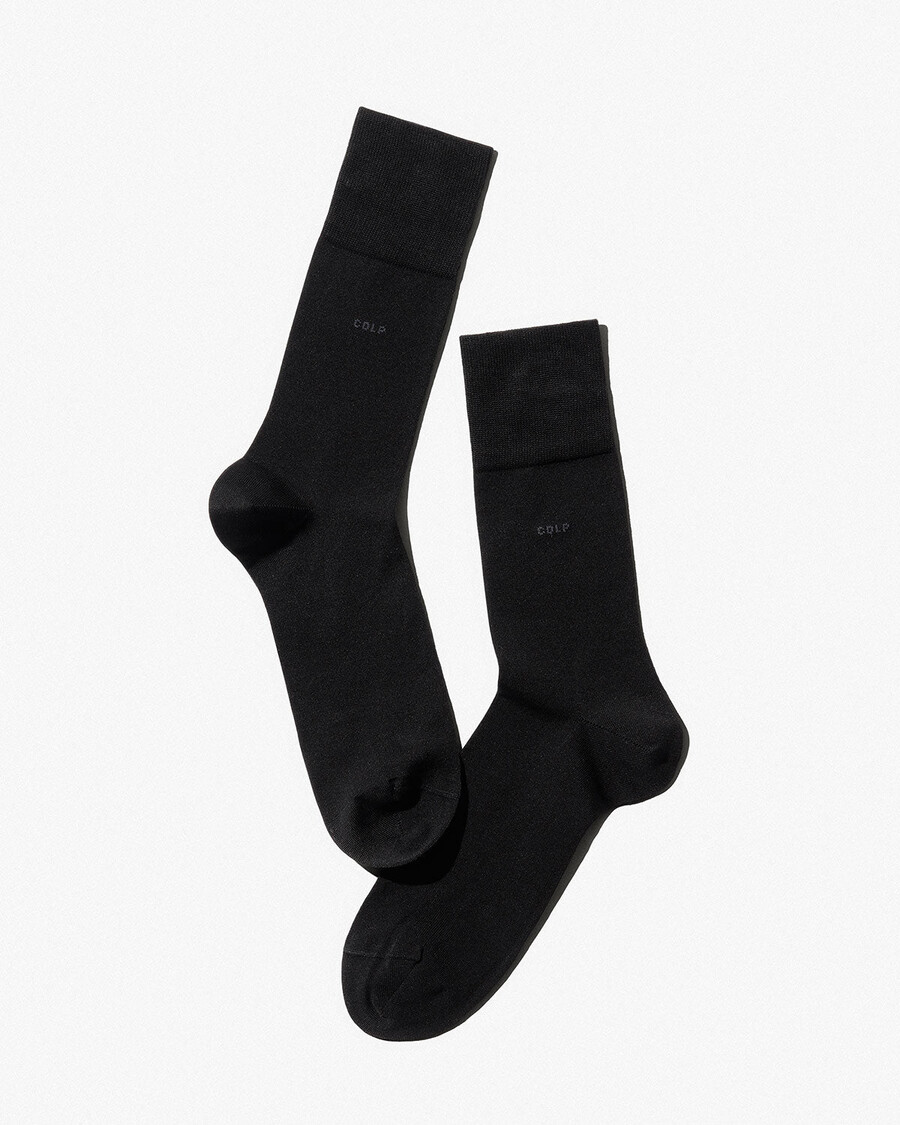 unisex-baumwollsocken in schwarz mittellang jetzt kaufen — cdlp