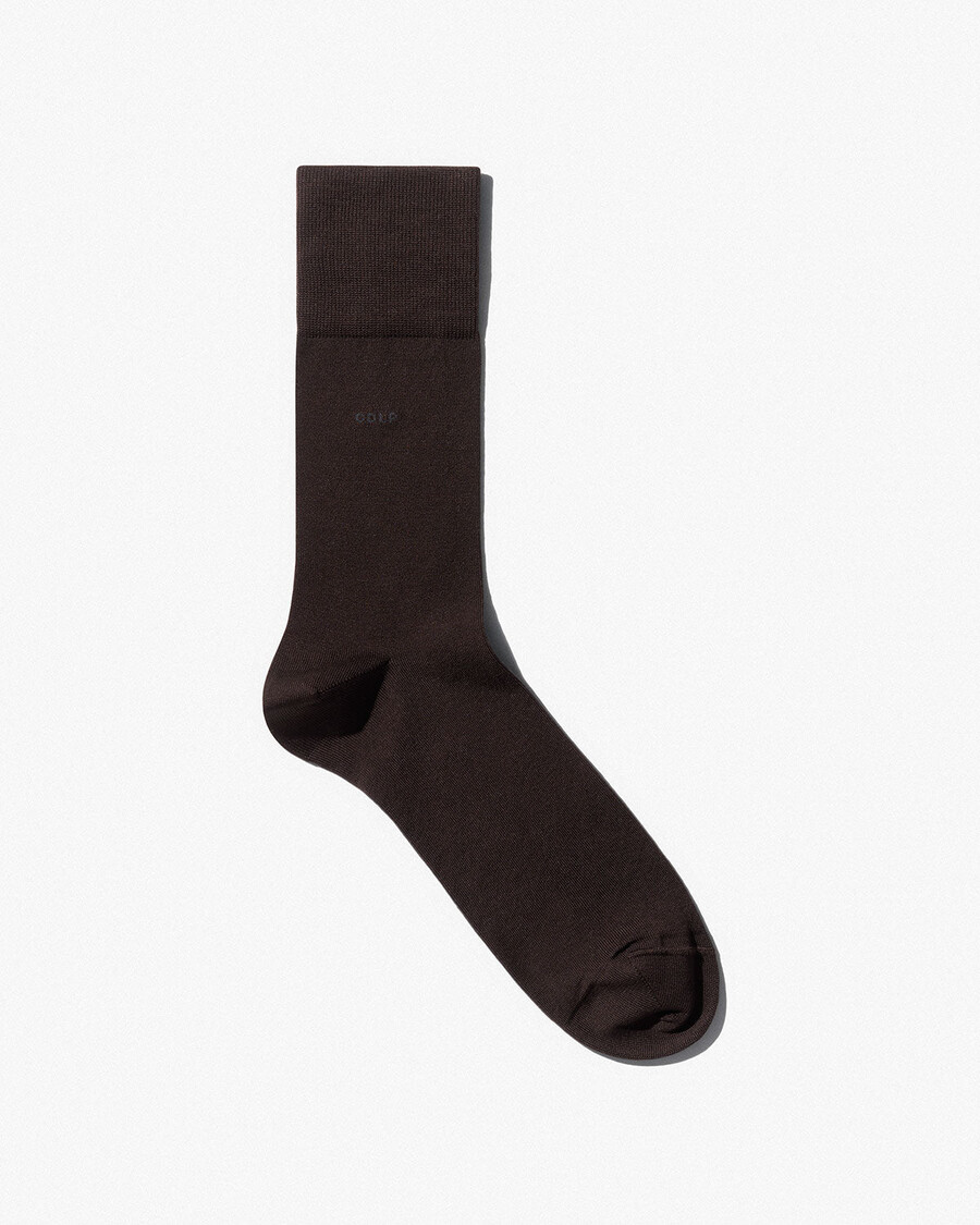 unisex-baumwollsocken mittellang dunkelbraun shop — cdlp