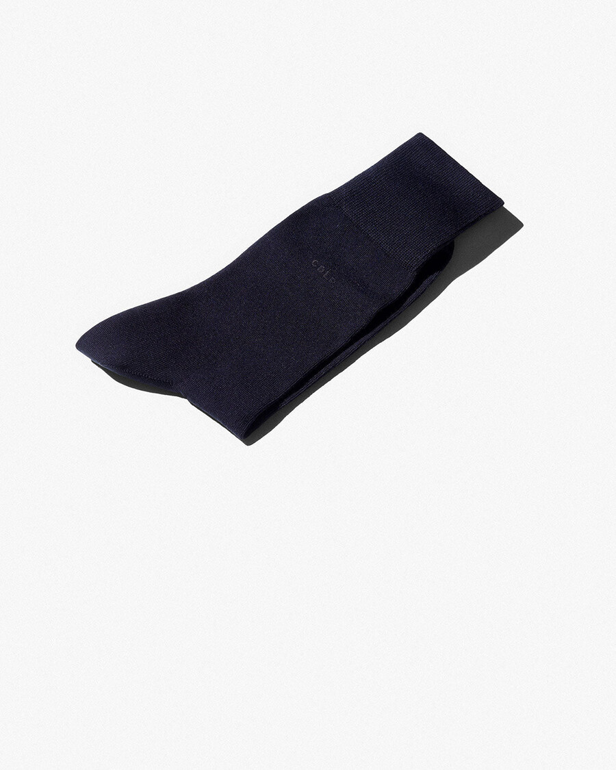 6 x unisex-baumwollsocken mittellang in dunkelblau shop—cdlp