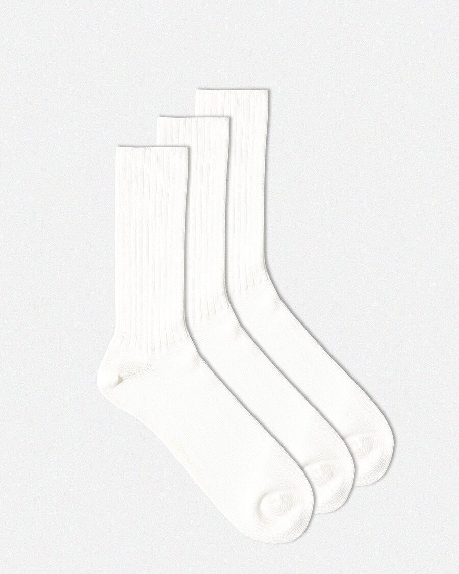 3 x unisex-tennissocken in mittellanger länge weiß shop — cdlp