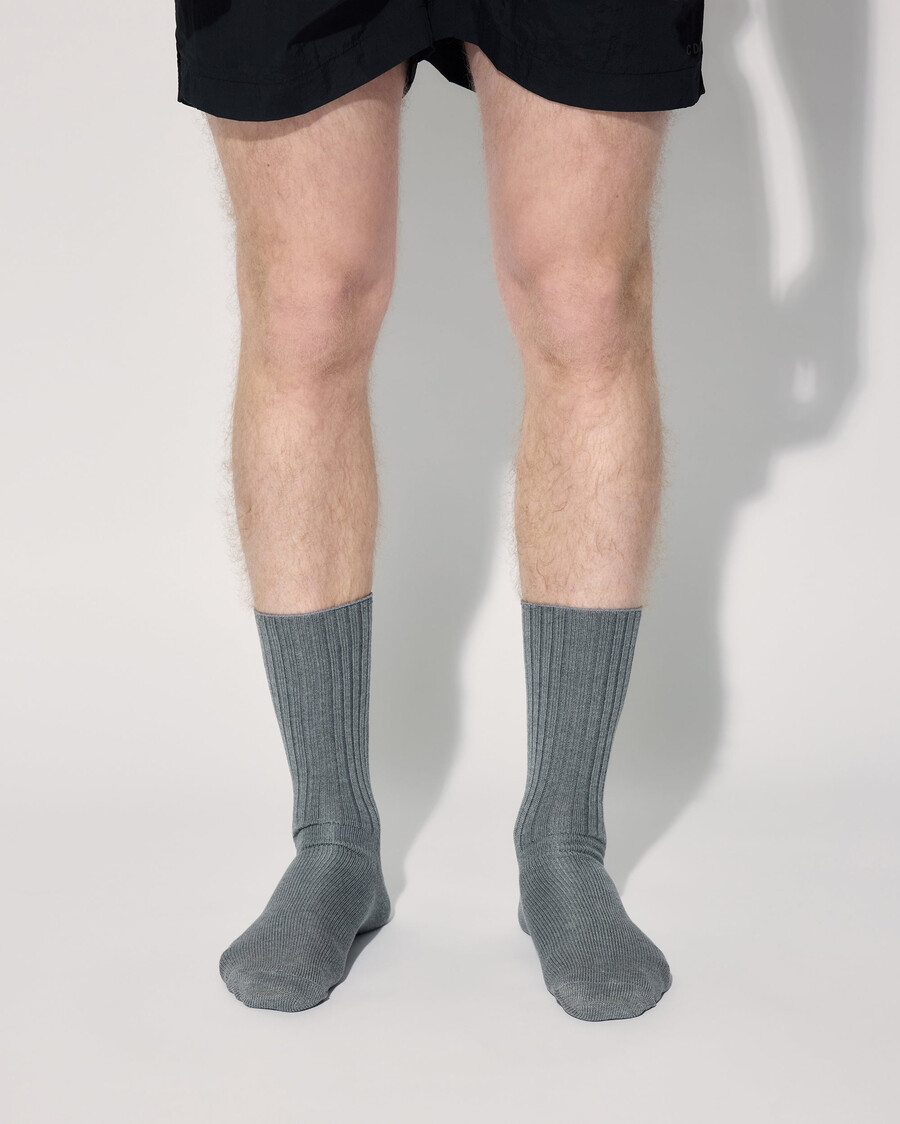 3 x unisex-tennissocken in mittellanger länge grau meliert shop — cdlp