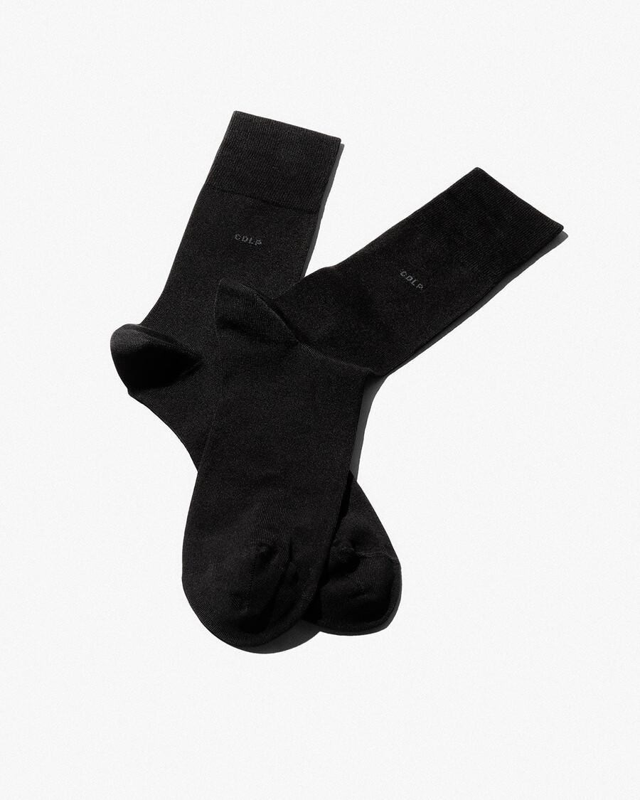 unisex-baumwollsocken in schwarz mittellang jetzt kaufen — cdlp