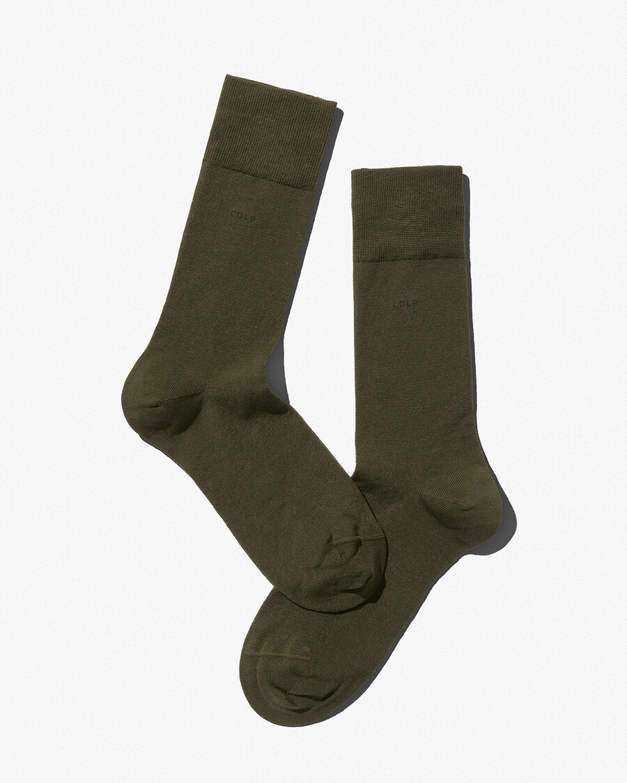 3 x mittellange socken in olivgrün jetzt kaufen — cdlp