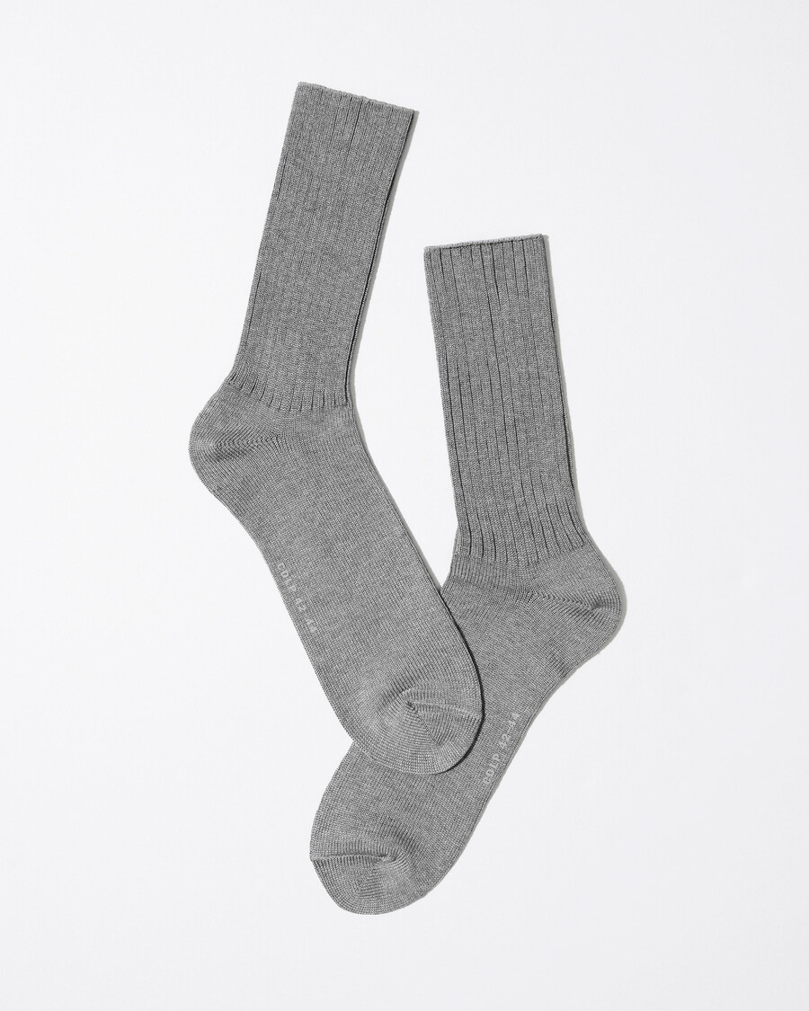 unisex-tennissocken aus baumwolle mittellang in graumeliert jetzt kaufen — cdlp