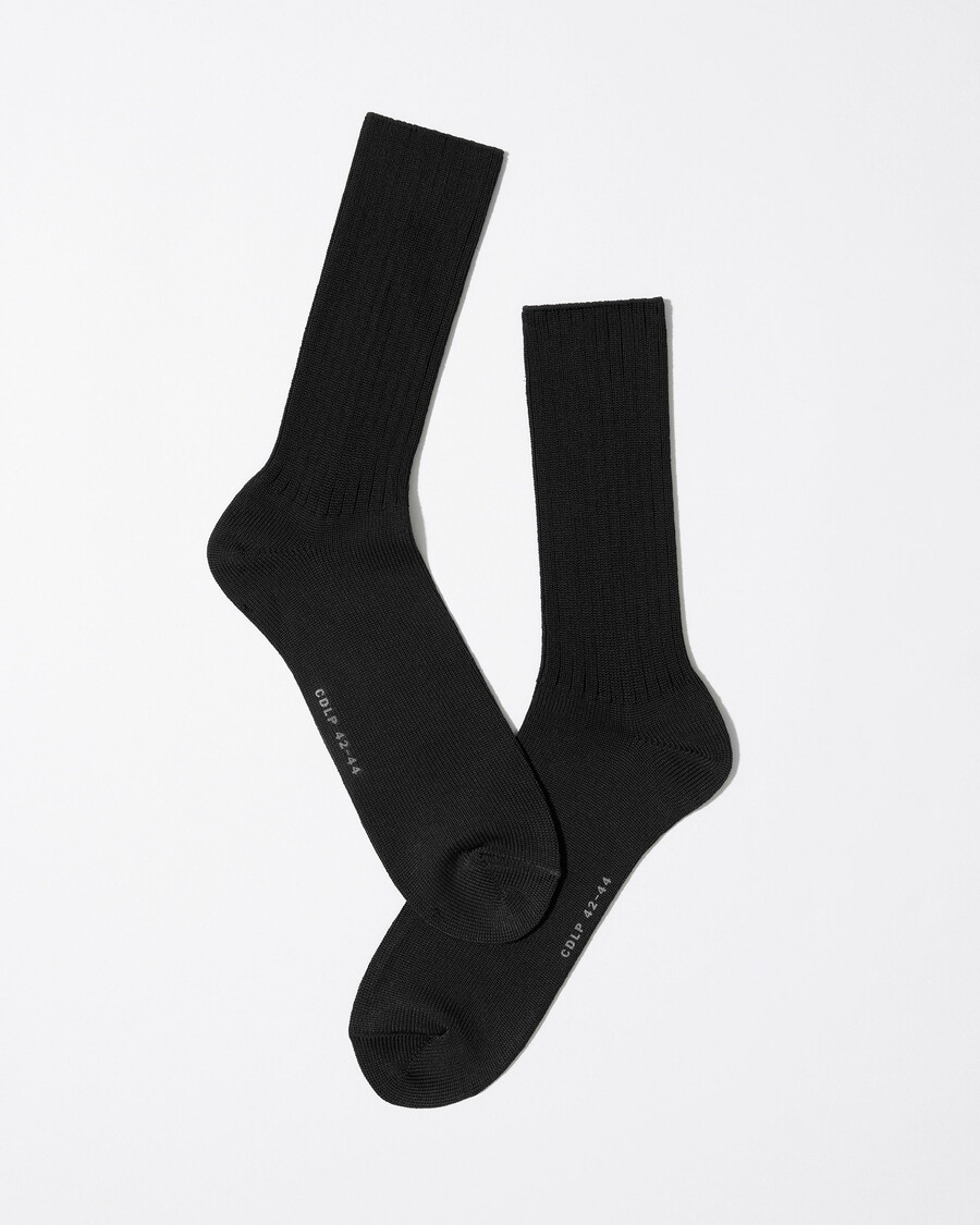 unisex-tennissocken aus baumwolle mittellang schwarz jetzt kaufen — cdlp
