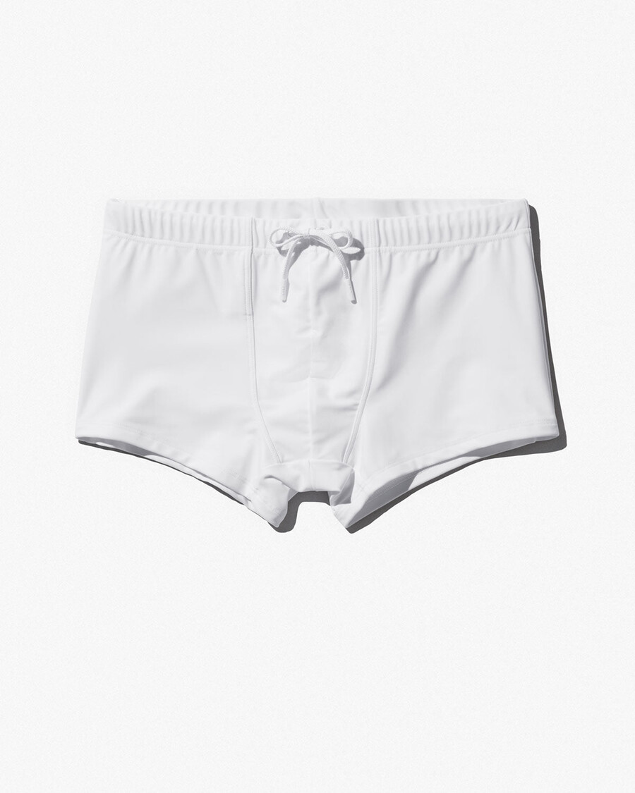 herren-badehose mit kastenförmigem schnitt in optikweiß jetzt kaufen — cdlp
