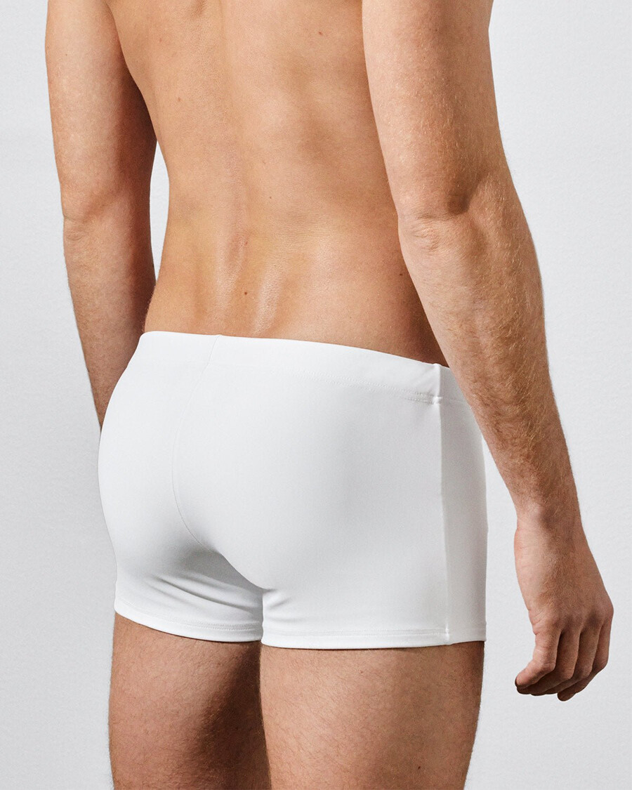 herren-badehose mit kastenförmigem schnitt in optikweiß jetzt kaufen — cdlp
