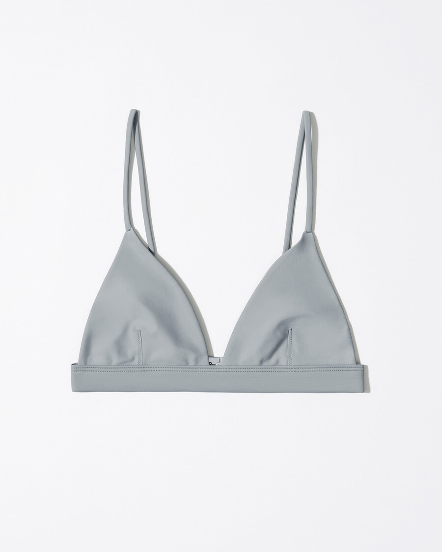 triangel-bikini-oberteil für damen in schiefergrau jetzt shoppen — cdlp