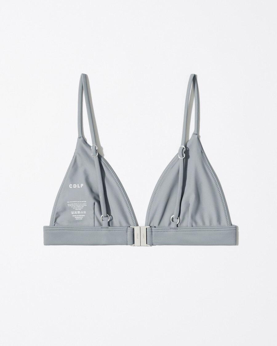 triangel-bikini-oberteil für damen in schiefergrau jetzt shoppen — cdlp